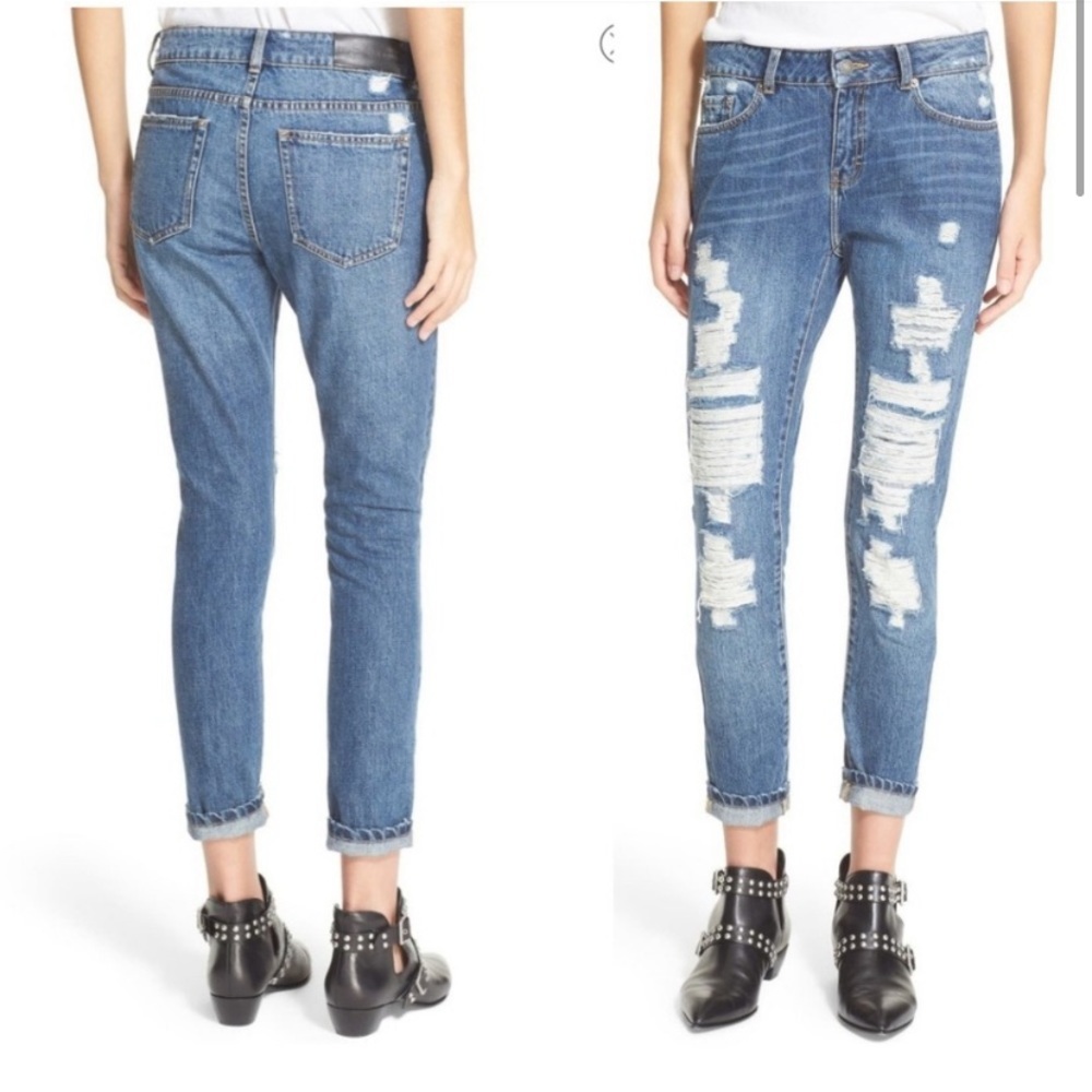 The Kooples Willy Destroyed Distressed Jeans